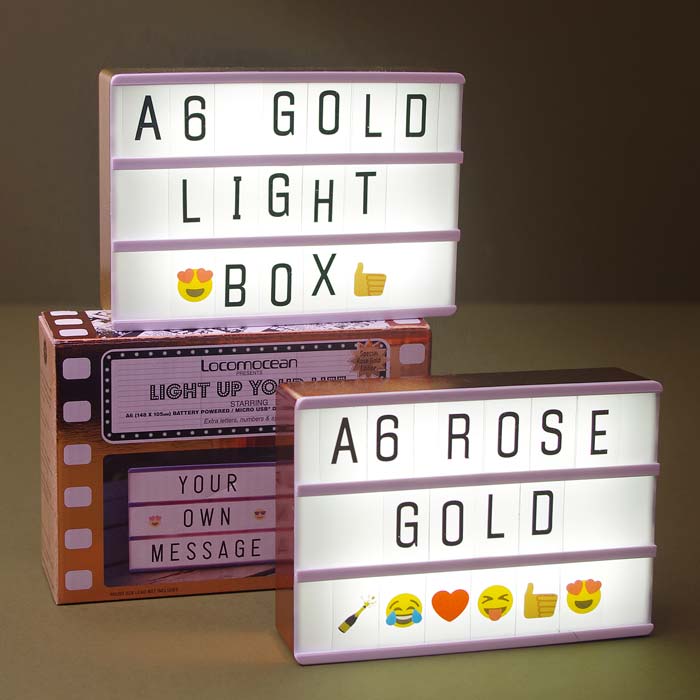 A6 Locomocean Lightbox With Letters - Free P&P