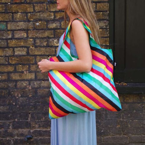 Eco Bag in Funky Stripes by Loqi