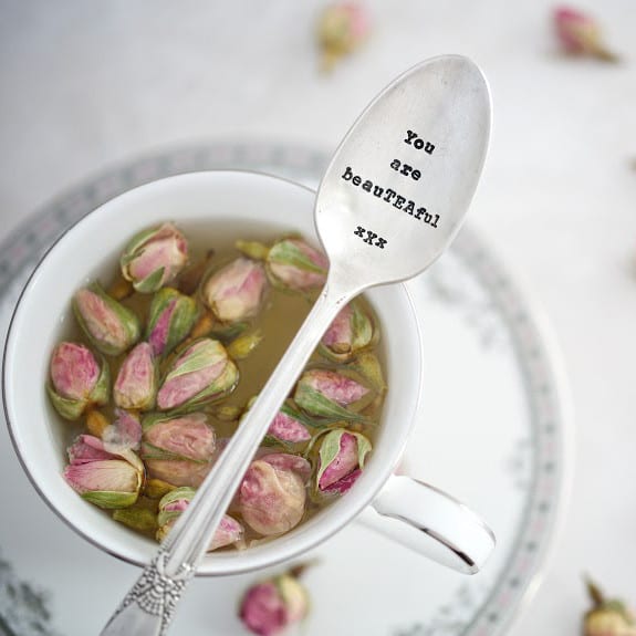 La de da Cutlery You are beauTEAful Teaspoon for Sale Online