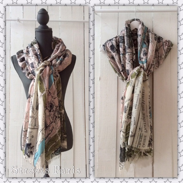 Map scarves by One Hundred Stars to buy online UK