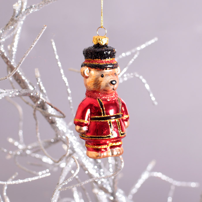 Gisela Graham Beefeater Teddy Christmas Decoration - Buy Online UK Free Delivery