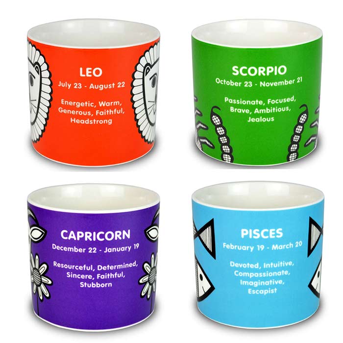 Horoscope Mugs with Personality Characteristics