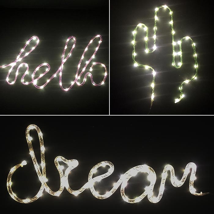 Quirky Christmas Lights that Look Like Neon Signs