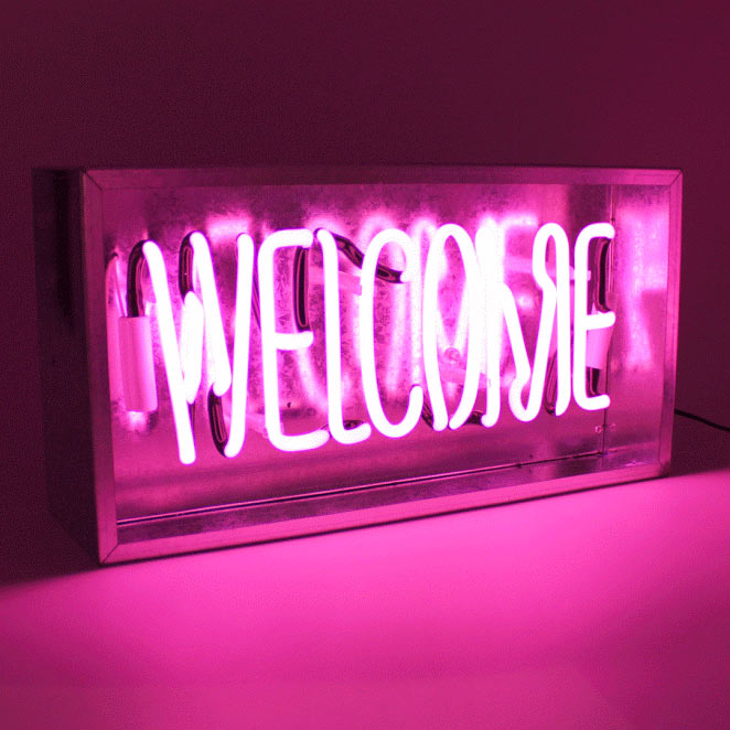 Welcome Neon Sign by Locomocean - Source Lifestyle