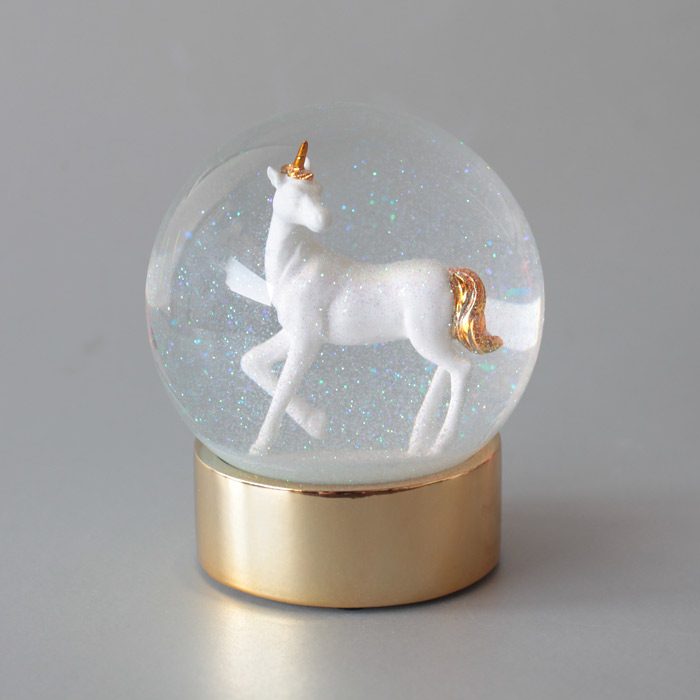 Unicorn Snow globe from Talking Tables Buy Online £15 Free P&P