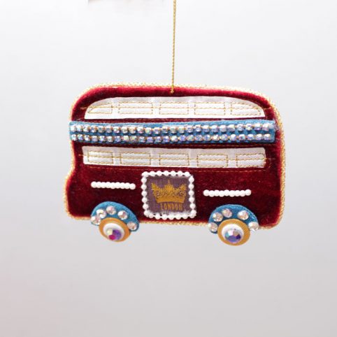 London Bus Christmas Ornament from Gisela Graham