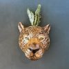 Leopard Wall Vase - Buy Online UK