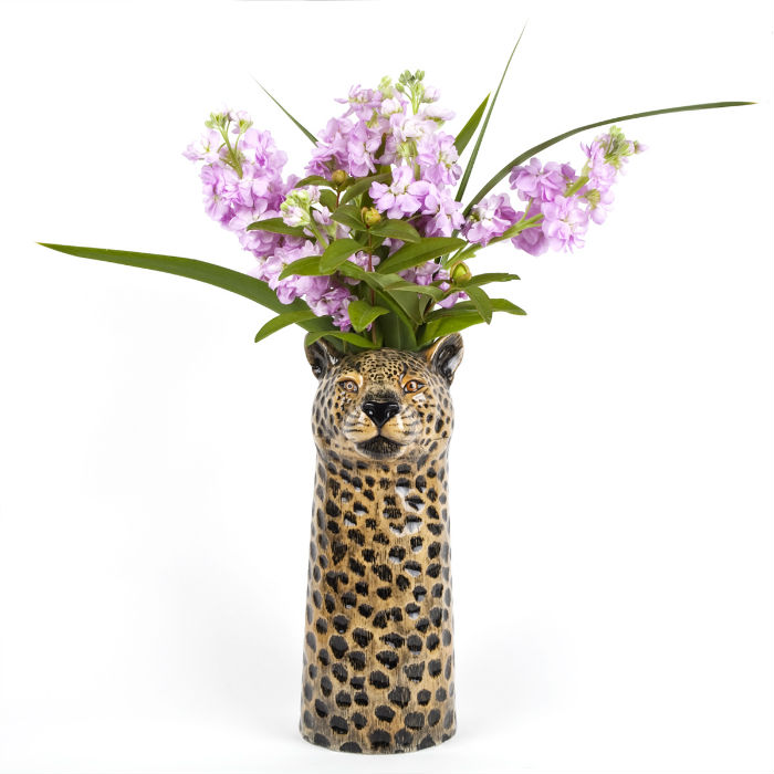 Ceramic Leopard Vase