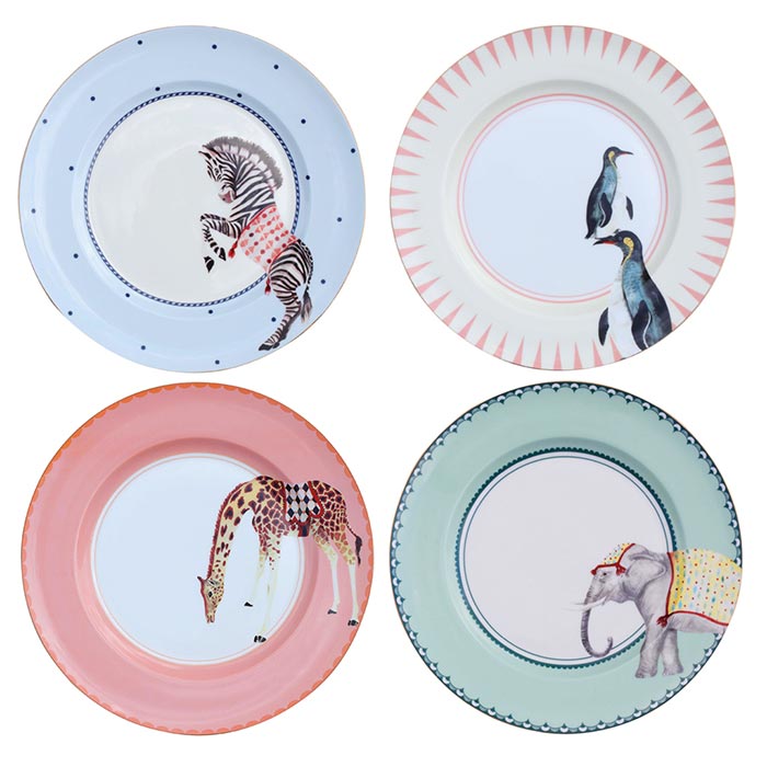 Yvonne Ellen Animal Dinner Plates - Sale Online UK