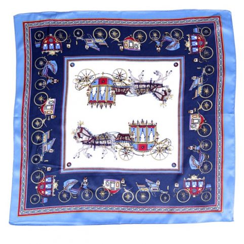 Square Silk Scarf Horse & Carriages - For Sale Online UK