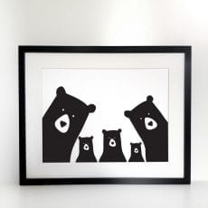 Five Bears Family Print - Buy Online UK
