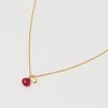 Ruby Gemstone and Star Necklace - Buy Online UK