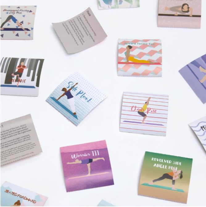 lessons learnt from summer 2020 30 day yoga challenge cards