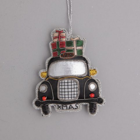 Embroidered Black Taxi London Decoration - For Sale Online Uk