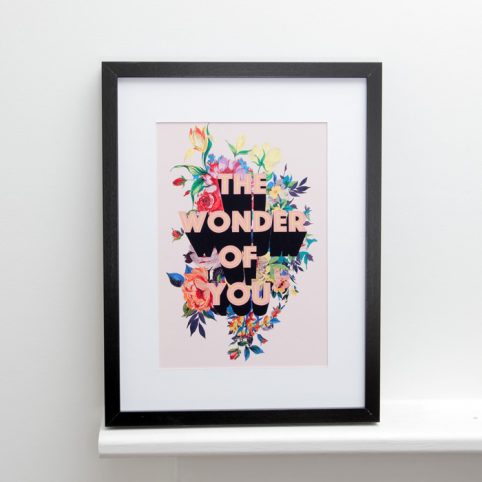 The Wonder Of You Framed Print - the perfect gift for a friend or a loved one. Buy online with free UK delivery