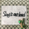 Sing It Out Loud BAth Mat from Au Maison. Add some fun to oyur bathroom - buy online with free delivery on all orders over £20 in the UK