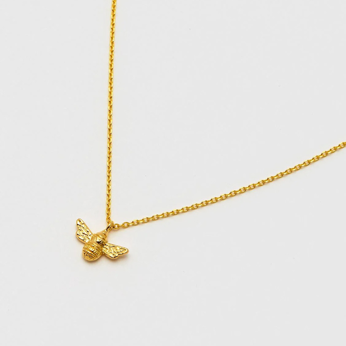 Gold Plated Bee Necklace - Buy Online UK
