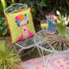 Frida Kahlo Cushion - perfect for anywhere in the house or garden. For sale online with free UK delivery