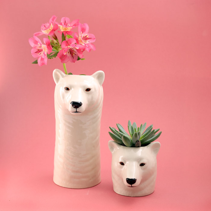 Polar Bear Vase and Pen Pot - For Sale Online UK