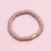 PINK Heishi Beads Bracelet - Buy UK