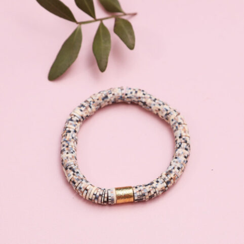 Speckled Heishi Beads Bracelet - Buy Online UK