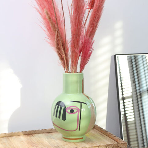 Round Ceramic Vase - Buy Online UK