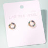 Round Gem Earrings Earrings - Buy Online UK