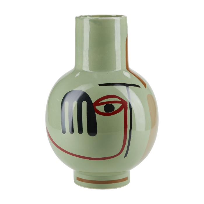 Abstract Face Ceramic Vase - Buy Online UK
