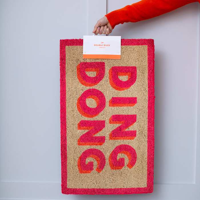 Ding Dong Doormat - Add A Pop Of Colour To Your Home. Buy Online UK