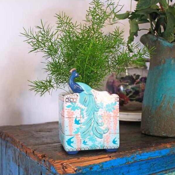 Peacock Planter From House Of Disaster. Purchase Online With Free UK Delivery