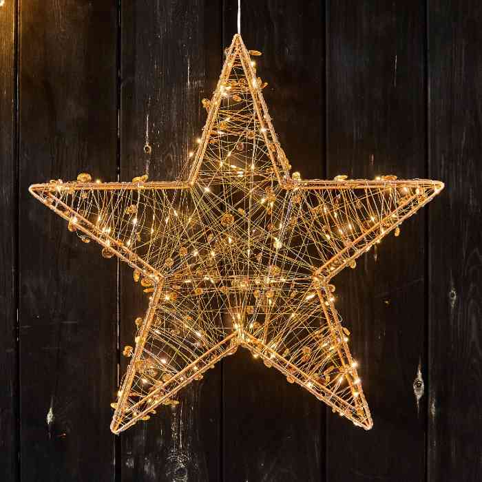 Copper Star Light - Large. Free UK Delivery When You Buy Online