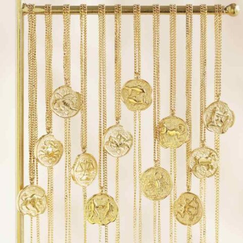 Gold Zodiac Star Sign Necklace - Buy Onlne UK