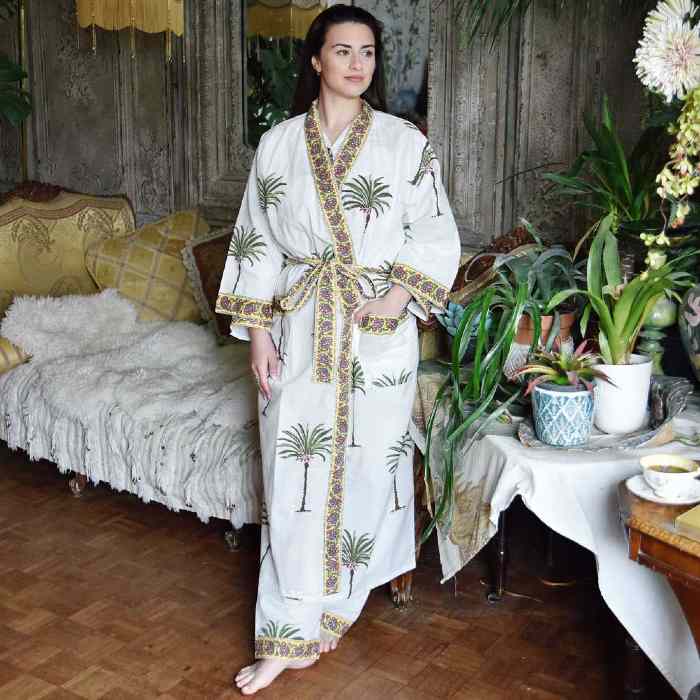 Palm Tree Dressing Gown - Buy Online With Free UK Delivery