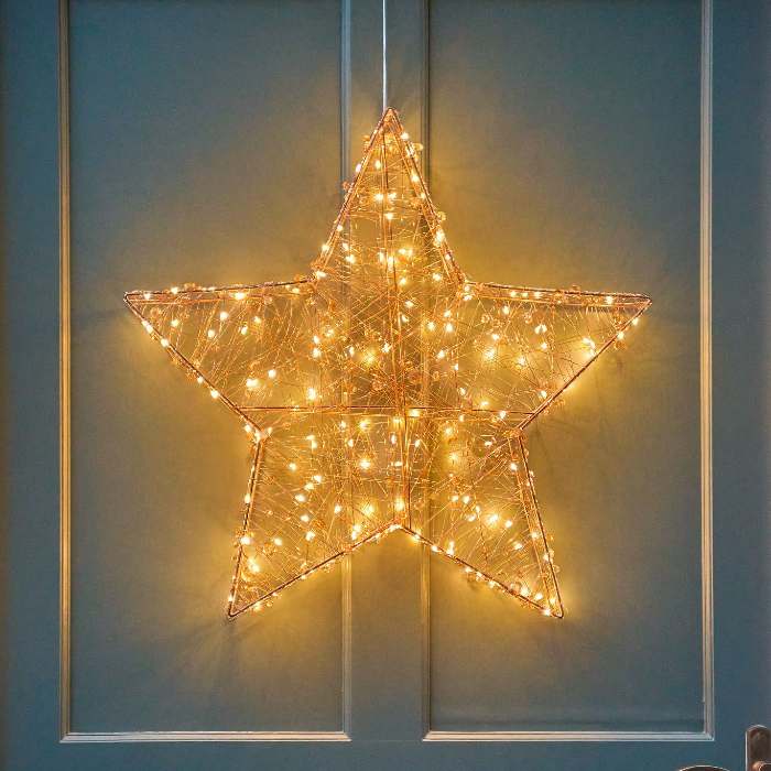Copper Star Light - Large. Buy Online With Free UK Delivery