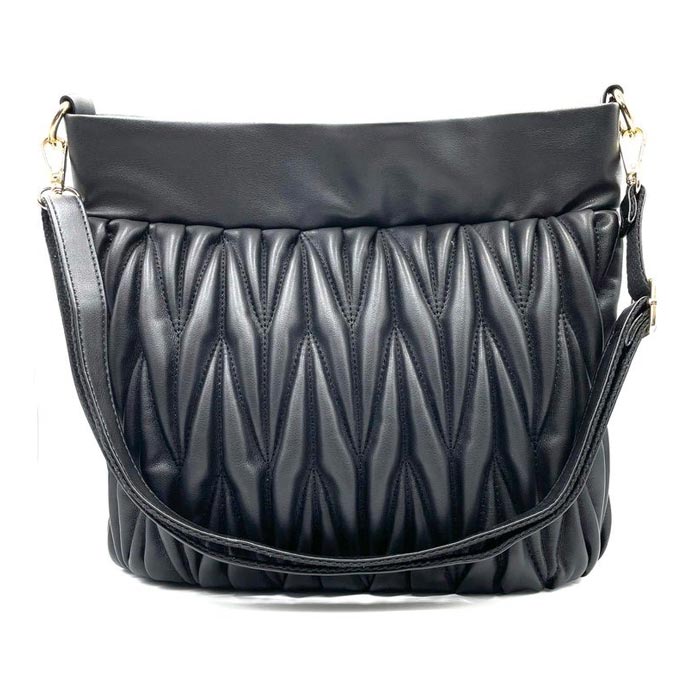 Quilted Bucket Bag in Black - Buy Online UK
