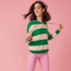 Green Stripe Hoodie Jumper - Buy Online UK