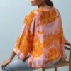 Orange & Pink Print Kimono. Free UK Delivery When You Purchase Online