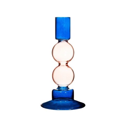 Bubble Candle Holder in Pink and Blue - Buy Online UK