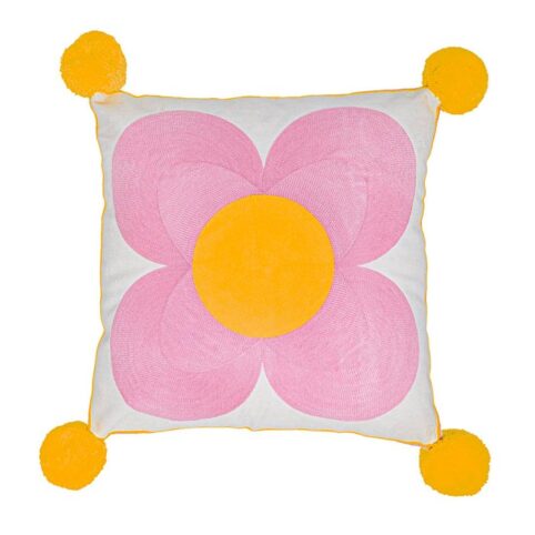 Embroidered Petal Flower Cushion - Buy Online UK
