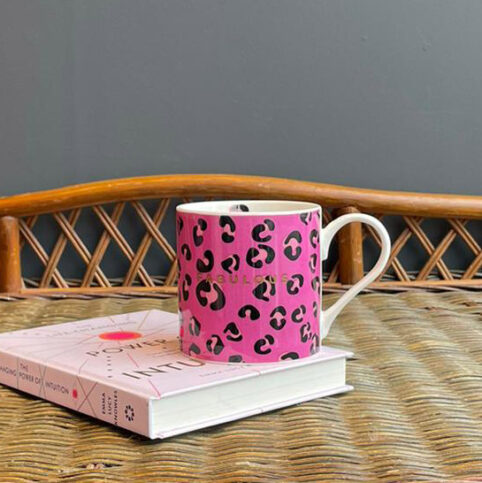 Pink Leopard Print Mug - Buy Online UK
