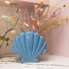 Blue Shell Vase - Buy Online UK