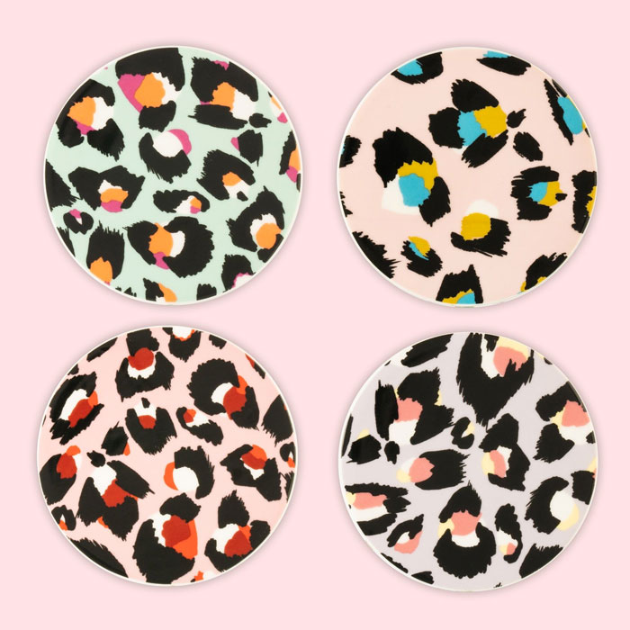 Leopard Print Coasters - Set Of 4. Purchase Online UK