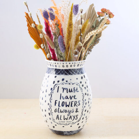 I Must Have Flowers Vase - For Sale Online UK