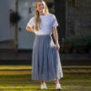 Tulle Skirt Denim Blue - For Sale Online UK