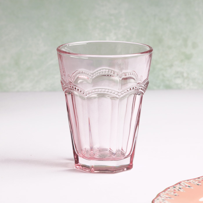 Coloured Glass Tumbler In Pink - Available Online UK