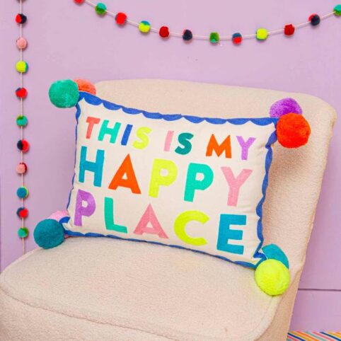 My Happy Place Cushion - Buy Online UK