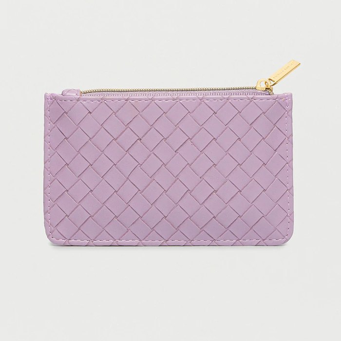 Lilac Woven Card Purse - For Sale Oline UK