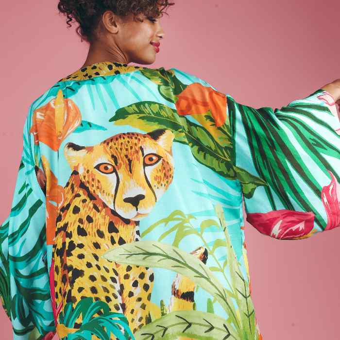 Cheetah Kimono Jacket - Buy Online UK
