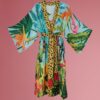 Long Cheetah Kimono Gown - For Sale Online UK