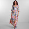 Floral Stripe Wrap Dress - Buy Online UK